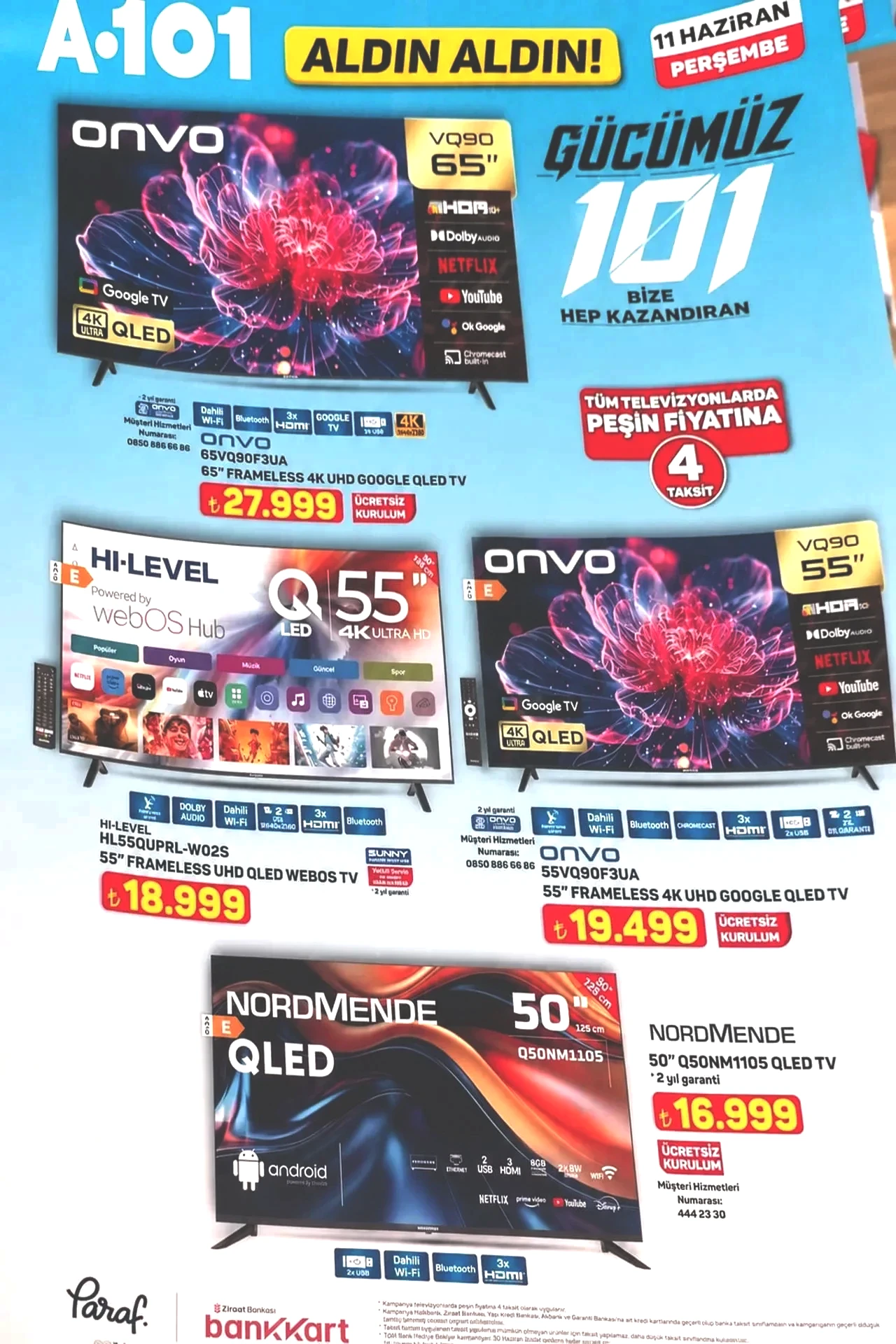 4-11 Haziran A101 Aktüel Kataloğu 2026! Beyaz eşya, elektronik ev ürünleri, ev tadilat ekipmanları geliyor