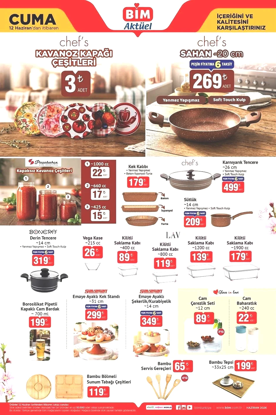 BİM 12 HAZİRAN CUMA AKTÜEL KATALOĞU